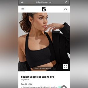 Buff bunny seamless sculpt bra size L, frosted purple worn a couple times